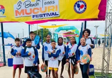 Alunos do projeto "Pegue essa Bola, Beach Tennis na Escola" brilham no 3º Beach Tennis Mucuri Festival