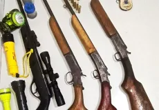 Após ameaça de morte, Polícia Civil recolhe armas em residência de Alcobaça