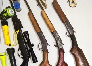 Após ameaça de morte, Polícia Civil recolhe armas em residência de Alcobaça