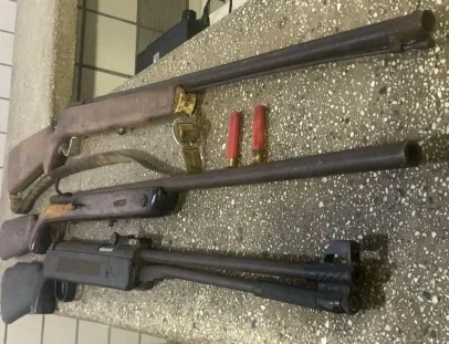 Após ameaçar vizinho, homem é preso pela PM com três armas na Fazenda Piatã em Teixeira de Freitas