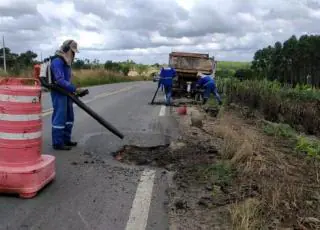 Após apelo público do prefeito de Mucuri o Governo inicia recuperação da BR-101 entre Itabatã e Posto da Mata