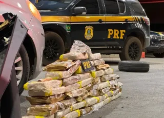 Apreensão recorde: PRF retira 50 kg de maconha de circulação em rodovia na Bahia
