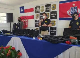 Armamentos e coletes chegam para policiais civis de Teixeira de Freitas e Eunápolis