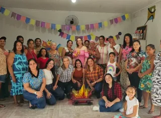 Arraiá do SCFV reúne grupo de idosos do Bairro Monte Santo em tarde de integração e valorização em Itanhém