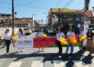 Assistência Social de Medeiros Neto promove blitz informativa em alusão ao dia 18 de Maio