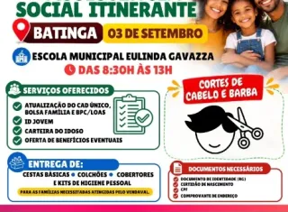 Assistência Social Itinerante leva serviços e benefícios à comunidade de Batinga, em Itanhém