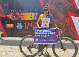 Atleta apoiado pela Prefeitura torna-se campeão capixaba de MTB.