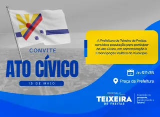 Ato Cívico e Caminhada da Paz movimentam programação de aniversário de Teixeira de Freitas