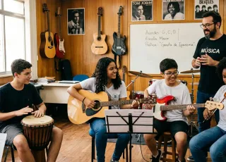 Aulas Gratuitas de Música: Ibirapuã abre inscrições para o Projeto "Acordes para o Futuro"