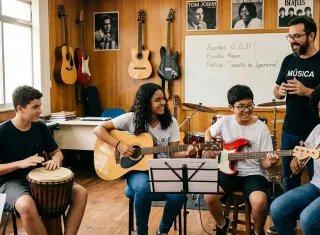 Aulas Gratuitas de Música: Ibirapuã abre inscrições para o Projeto "Acordes para o Futuro"