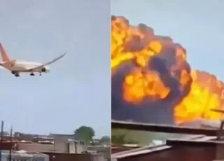 Avião da Air Índia cai na Índia minutos após decolagem; Um sobrevivente confirmado