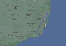 Avião da Gol com 150 pessoas a bordo  apresenta problema em motor próximo à Teixeira de Freitas 