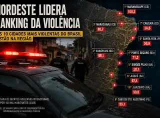 Bahia tem cinco cidades entre as mais violentas do país, revela levantamento nacional