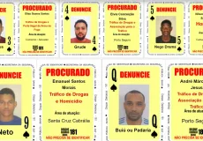 Baralho do Crime da SSP é atualizado com mais cinco foragidos da Justiça