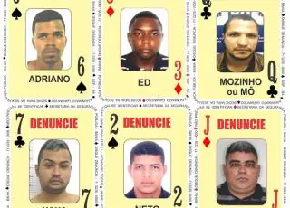 Baralho do Crime recebe seis novos foragidos da Justiça