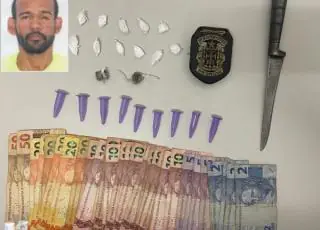 “Beto Fala Fina” é preso em cumprimento de mandado de busca e apreensão por tráfico no interior de Caravelas
