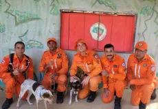 Bombeiros Militares do 18ºBBM de Teixeira de Freitas realizam resgate de cachorros presos em local de difícil acesso
