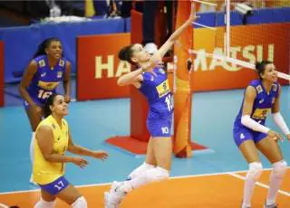 Brasil derrota a República Dominicana e vence a segunda no Mundial de Vôlei