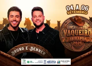 Bruno & Denner são anunciados como nova atração da Festa do Vaqueiro de Ibirapuã