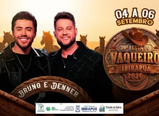 Bruno & Denner são anunciados como nova atração da Festa do Vaqueiro de Ibirapuã