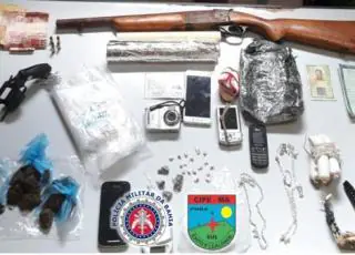 Caema apreende drogas, armas de fogo e artefatos explosivos em Itanhém