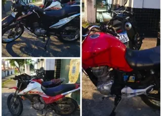 Caema apreende três motos com restrição de roubo/furto no interior de Itamaraju