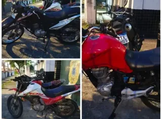 Caema apreende três motos com restrição de roubo/furto no interior de Itamaraju