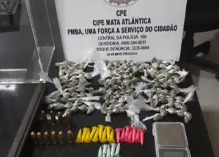 CAEMA aprende drogas e munições em Eunápolis