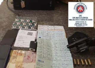 CAEMA detêm 03 indivíduos com arma e munição em Guaratinga.