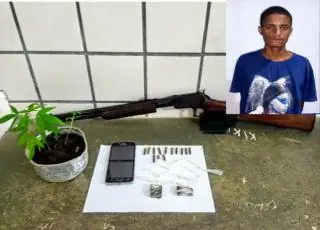 CAEMA detêm jovem com arma e droga no interior de Mucuri