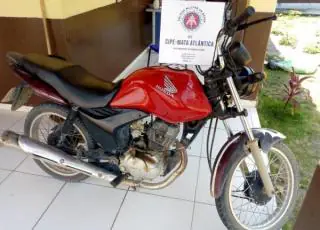 CAEMA recupera moto com chassi adulterado em Alcobaça