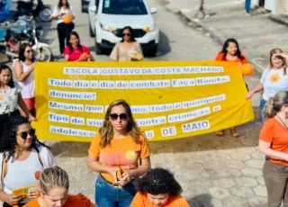 Caminhada em Itabatã reforça ações da campanha “Faça Bonito”, pela mobilização contra o abuso sexual infantil