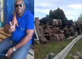 Caminhoneiro perde a vida  após carreta tombar na BR 101  na “Curva da Morte”  em Itabela