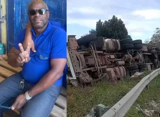 Caminhoneiro perde a vida  após carreta tombar na BR 101  na “Curva da Morte”  em Itabela