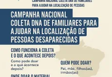 Campanha Nacional coleta DNA de familiares para ajudar na localização de pessoas desaparecidas