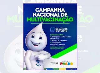 Campanha Nacional de Multivacinação começa em Prado: veja quem deve se vacinar
