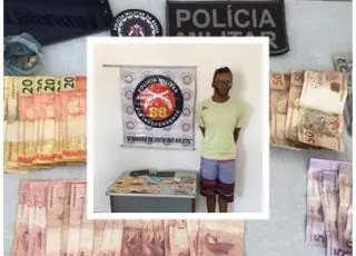 Caravelas- “Chupa Limão” é preso com drogas no bairro Palmeiras