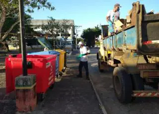 Caravelas dá início à coleta seletiva do lixo