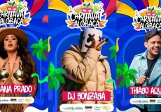 Carnaval de Alcobaça anuncia Lauana Prado, DJ Gonzaga e Thiago Aquino como primeiras atrações oficiais