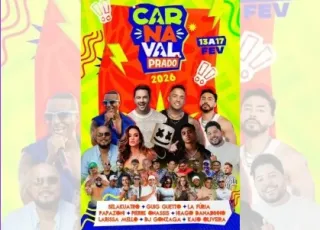 Carnaval Prado 2026 divulga programação oficial com grandes atrações nacionais e regionais