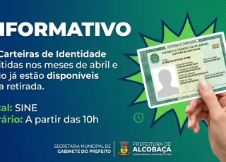 Carteiras de Identidade emitidas em abril e maio já estão disponíveis para retirada em Alcobaça
