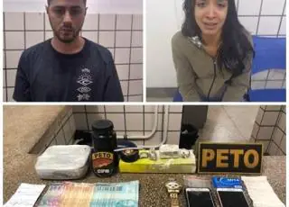 Casal é preso com droga e dinheiro no Jardim Caraipe em Teixeira de Freitas