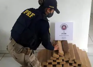 Casal é preso entre Eunápolis e Porto Seguro transportando 40 quilos de maconha