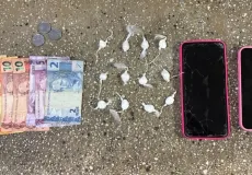 Casal é preso por tráfico de drogas no distrito de Cachoeira do Mato