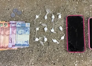 Casal é preso por tráfico de drogas no distrito de Cachoeira do Mato