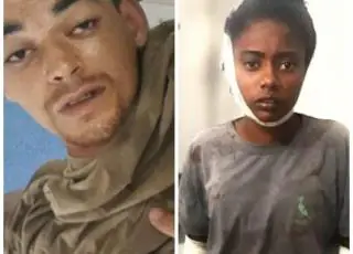 Casal tenta fugir da polícia, cai e é preso com drogas e moto roubada