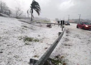 ​Chuva de granizo causa estragos no Sul de Minas