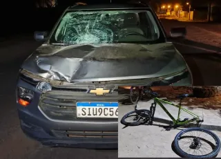 Ciclista fica ferido em colisão frontal na BR-418, em Nova Viçosa