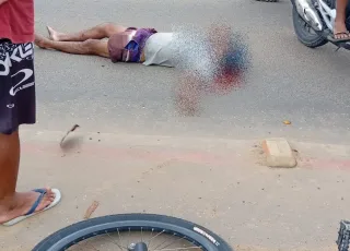 Ciclista fica gravemente ferido após ser atingido por motocicleta no trevo de Itabela