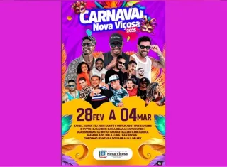 Cinco dias de axé e festa: Venha curtir o Carnaval de Nova Viçosa; veja programação completa